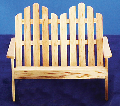 Adirondack Double Chair, Oak